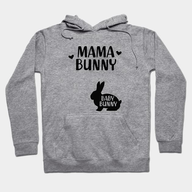 Pregnancy - Mama bunny Baby Bunny Hoodie by KC Happy Shop